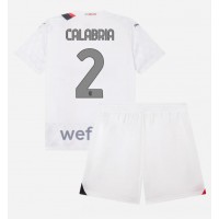 Dječji Nogometni Dres AC Milan Davide Calabria #2 Gostujuci 2023-24 Kratak Rukav (+ Kratke hlače)